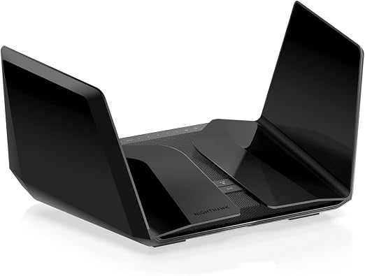 NETGEAR Nighthawk WiFi 6E Router (RAXE500) - Security Features, 12-Stream Gigabit Router AXE11000 Tri-Band Wireless Speed (Up to 10.8Gbps), New 6GHz Band, Coverage up to 3,500 sq. ft, 60 Devices