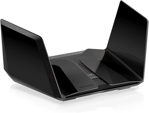 NETGEAR Nighthawk WiFi 6E Router (RAXE500) - Security Features, 12-Stream Gigabit Router AXE11000 Tri-Band Wireless Speed (Up to 10.8Gbps), New 6GHz Band, Coverage up to 3,500 sq. ft, 60 Devices