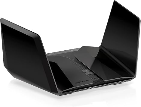 NETGEAR Nighthawk WiFi 6E Router (RAXE500) - Security Features, 12-Stream Gigabit Router AXE11000 Tri-Band Wireless Speed (Up to 10.8Gbps), New 6GHz Band, Coverage up to 3,500 sq. ft, 60 Devices