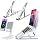 KLAQQED Portable Aluminum Laptop & Phone Stand, Adjustable, Foldable, Ergonomic, for MacBook, iPad, Tablets & Smartphones, Office Desk Accessories