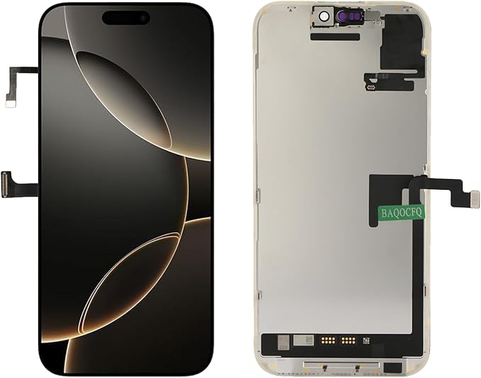 OEM-Grade Quality for iPhone 16 pro Screen Replacement, Promotion 120Hz AMOLED Display,6.3 inch Featuring 3D Touch LCD Display – Complete Repair Kit with Tools, with Light Sensor Flex