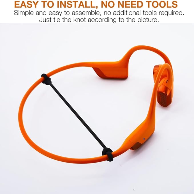 Adjust Strip Ear Hook Compatible with SHOKZ New OpenRun Pro 2 / OpenRun Pro/OpenRun Mini/OpenSwim Pro/OpenMove / OpenComm2 2025 Sport Headphones Ear Tip, Earbuds Retainer Strip