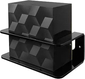 HOLACA Acrylic Wall Mount Stand Brackets for NETGEAR Nighthawk Tri-Band WiFi 6E System (MK93S)(MS90), AXE5700 Router - Black