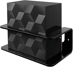 HOLACA Acrylic Wall Mount Stand Brackets for NETGEAR Nighthawk Tri-Band WiFi 6E System (MK93S)(MS90), AXE5700 Router - Black - Image 1
