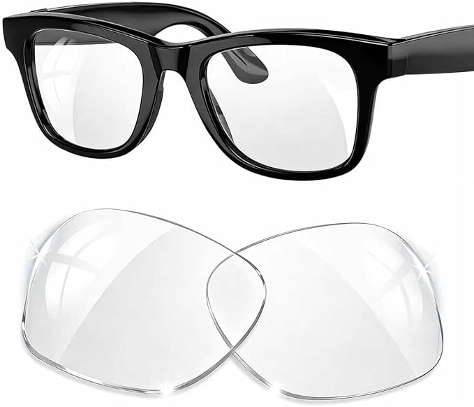 Replacement Lenses for Ray-Ban Meta Smart Glasses Gen 2/1/Wayfarer RW4006/4008/RW4012, 53mm Large/50mm Regular, Anti-Scratch
