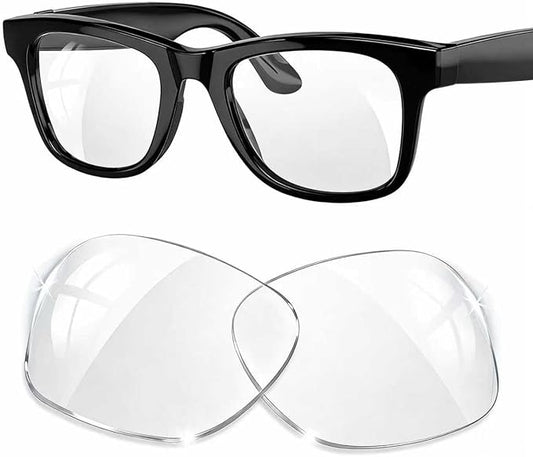 Replacement Lenses for Ray-Ban Meta Smart Glasses Gen 2/1/Wayfarer RW4006/4008/RW4012, 53mm Large/50mm Regular, Anti-Scratch