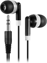 Keewonda Bulk Earbuds Headphones Wholesale KWA-08-W Earphones, 100 Pack Disposable Ear Buds Bulk Individually Wrapped Headphones for School Classroom Students White - Image 1