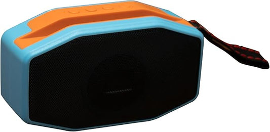 Bluetooth Speaker, Compact & Portable Speaker for Hiking, Support TF Card/USB, TWS Connection, HD Stereo Sound, Camping, and Beach (Blue)
