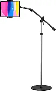 TONOR Tablet Floor Stand, Overhead Pad Stand, Non-Tipping Design