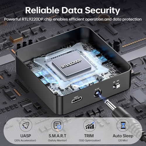 SSK NVMe & SATA SSD Cloner M.2 Duplicator Dual Bay Dock SSD to USB Adapter