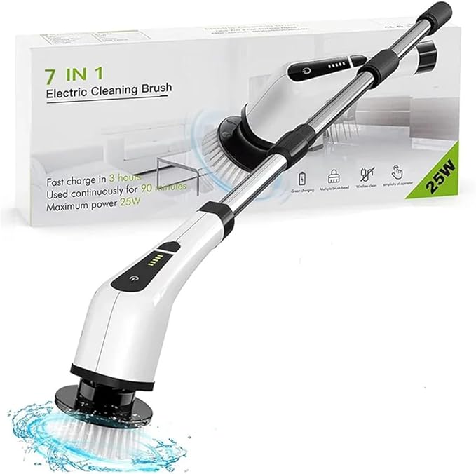 Household Cordless Spin Scrubber Kitchen Hair Brushes Bathroom Broom Toilet Mops Electric Multipurpose Cleaning Brush