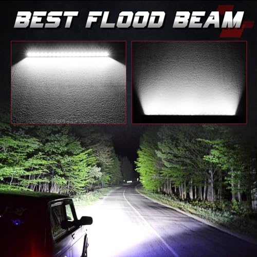 OFFROADTOWN 20 Inch Single Row LED Light Bar 100W CREE LED Offroad Lights