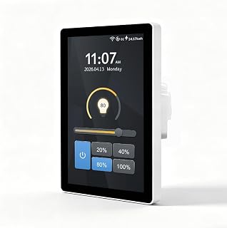 LANBON L10 Smart Dimmer Switch with 4.5" LCD Touch Screen, 1-Gang Wi-Fi Light Dimmer, Scene Presets, Energy Monitoring, Smart Living App, Alexa & Google Home, Neutral Wire Required, L10-HDU - Image 1