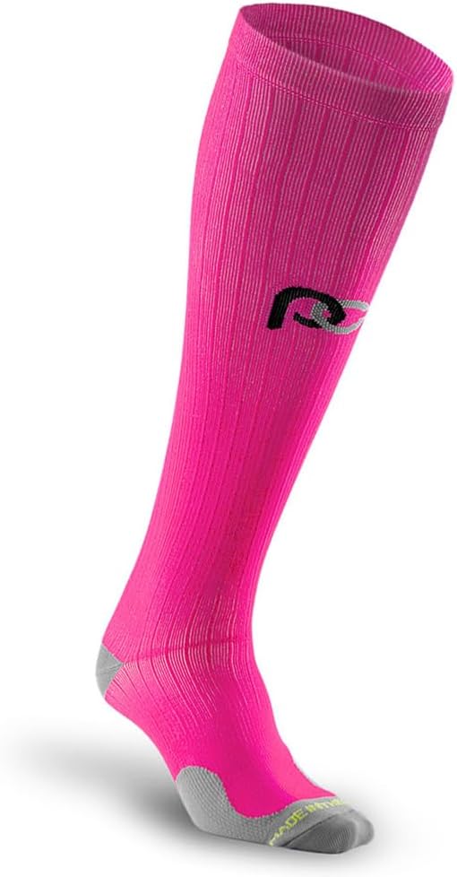 PRO Compression Running Marathon Socks - Calf-Length Travel and Sports Compression Socks for Foot and Ankle Support, Unisex