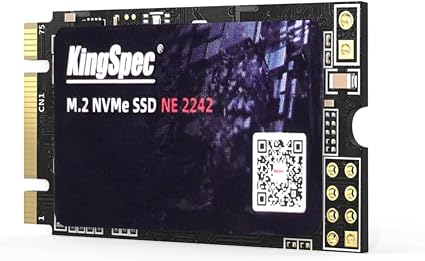 KingSpec 256GB M.2 2242 NVMe SSD, PCIe 3.0 x 2, for Laptop/Mini PC Upgrade