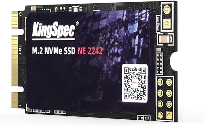 KingSpec 256GB M.2 2242 NVMe SSD, PCIe 3.0 x 2, for Laptop/Mini PC Upgrade