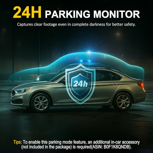 4K Dash Cam Front and Rear Inside,3.16" IPS,3 Channel Dash Cam for Car with 5G WiFi,Free 64GB Card,170° Wide Angle,Loop Recording,G-Sensor,WDR,Night Vision,Time-Lapse,24H Parking Monitor