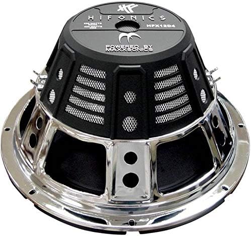 Hifonics 2 Pack Subwoofers, 12" 1600W Car Audio DVC Speakers Bundled with QPower Ported Enclosure Box