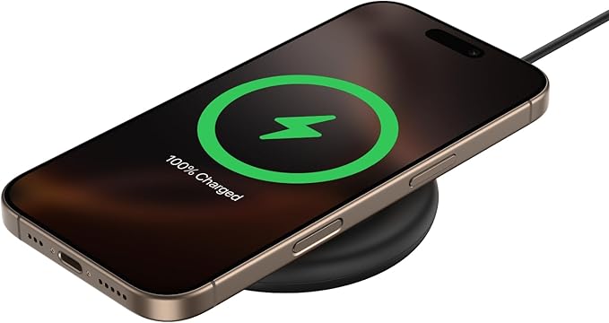 Belkin Qi2 15W Magnetic Wireless Charger with Power Supply