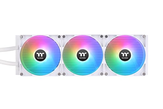 Thermaltake TH420 V2 ARGB Sync/AlO Liquid Cooler/Fan 140mm*3/PWM 500~1800 RPM/Mirror Waterblock/MB ARGB Sync Control/White, CL-W378-PL14SW-A