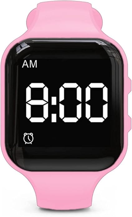 Vibrating Alarm Watch Water Resistant Wake Up Wristband Silent Pill Reminder Watch - with Timer and 15 Daily Alarms