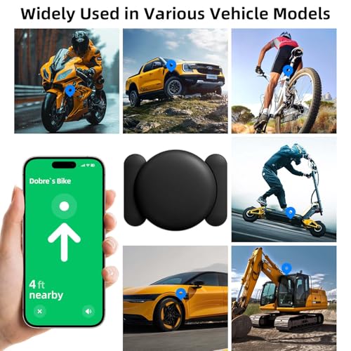 GPS Tracker for Vehicles, No Monthly Fee GPS Tracker, Tracker Device for Vehicles, Real-Time Car Tracker Work with Find My (iOS Only), Mini Magnetic Car Tracker Device Hidden with Magnetic Case