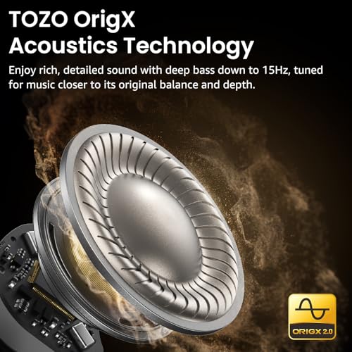 TOZO NC9 Hybrid Active Noise Cancelling Wireless Earbuds, 60H, LED Display