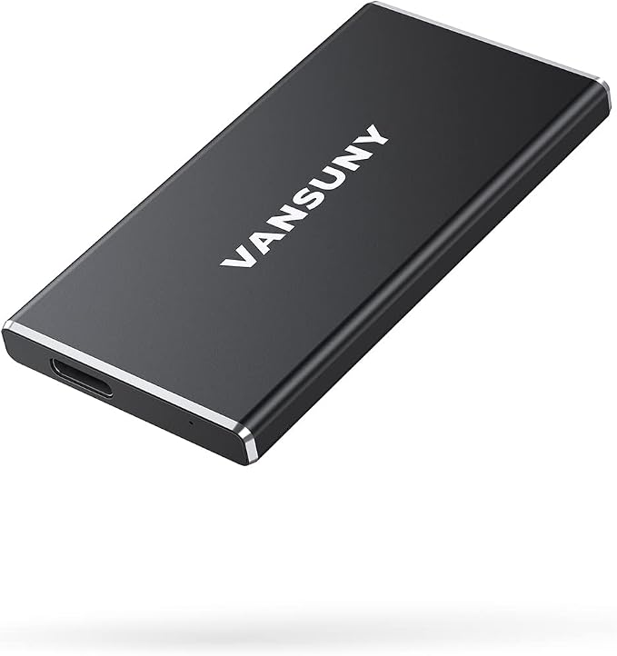 Vansuny 250GB Portable External SSD, USB 3.1 Gen2 430MB/s High-Speed Data Transfer, Metal USB C Mini Portable External Solid State Drive for PC, Laptop, Phones and More - Image 8