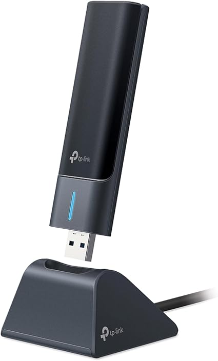 TP-Link USB WiFi 6E Adapter for Desktop PC,AXE3000 Tri-Band USB WiFi Dongle