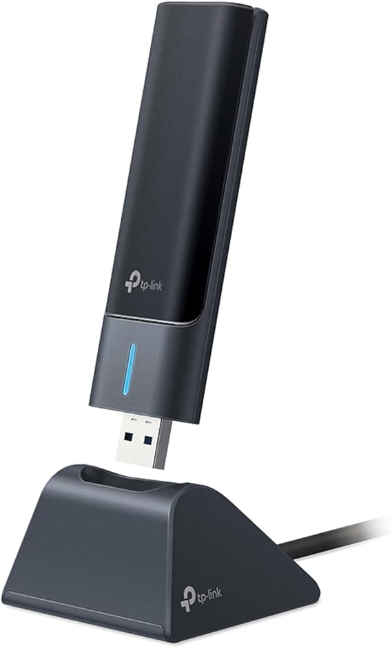 TP-Link USB WiFi 6E Adapter for Desktop PC,AXE3000 Tri-Band USB WiFi Dongle