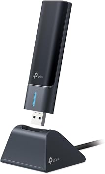 TP-Link USB WiFi 6E Adapter for Desktop PC,AXE3000 Tri-Band USB WiFi Dongle
