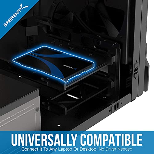 SABRENT M.2 SATA (NGFF) to 2.5in SATA Adapter Enclosure, Not NVMe (EC-M2SA)