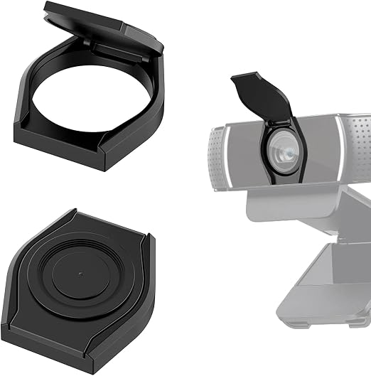 JCWINY Webcam Cover, 2 Pack Desktop Computer External Webcam Lens Covers Shutter Cap Hood, Streaming Web Camera Privacy Cover Clip Compatible with Logitech HD Pro Web Cam C270/C615/C920/C930e/C922X