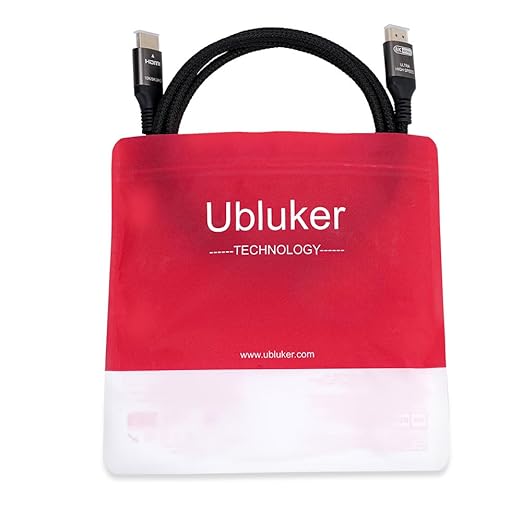 Ubluker 10K 8K 4K HDMI Cable 48Gbps 13 FT, Certified Ultra High Speed HDMI® Cable 4K 240Hz 144Hz 120Hz 8K60Hz 0.01ms HDR10+ eARC HDCP2.3 Netflix Roku TV PC Monitor Projector PS5 Xbox
