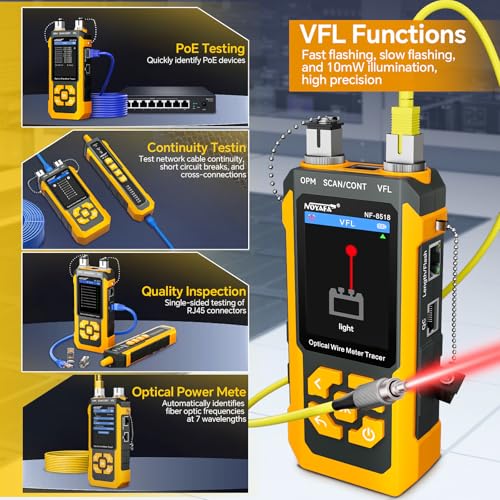NOYAFA NF-8518 Network Cable Tester, Optical Power Meter & VFL
