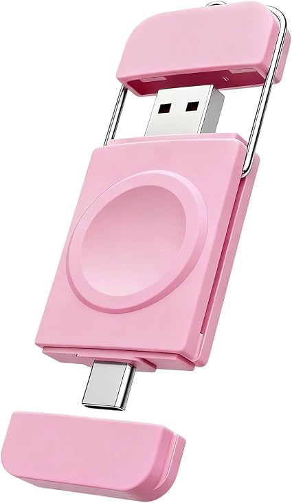 Portable Charger for Apple Watch,2-in-1 Wireless Fast Charging for Travel