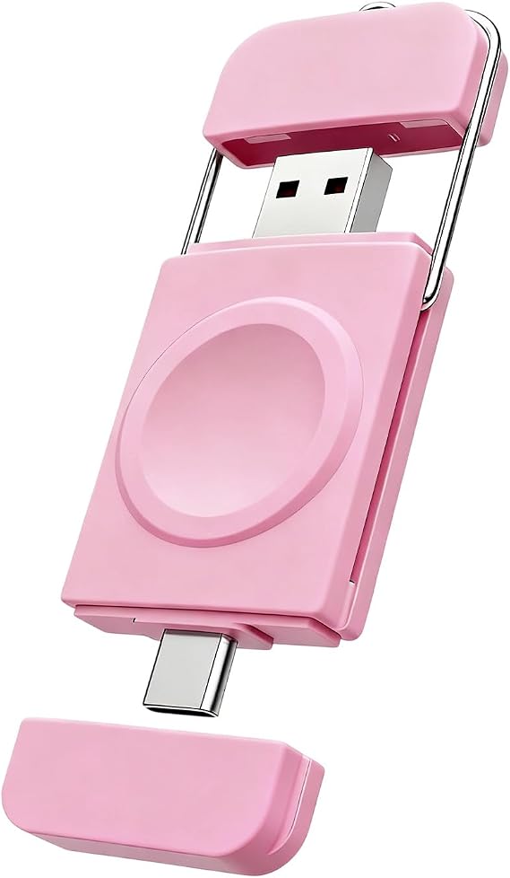 Portable Charger for Apple Watch,2-in-1 Wireless Fast Charging for Travel