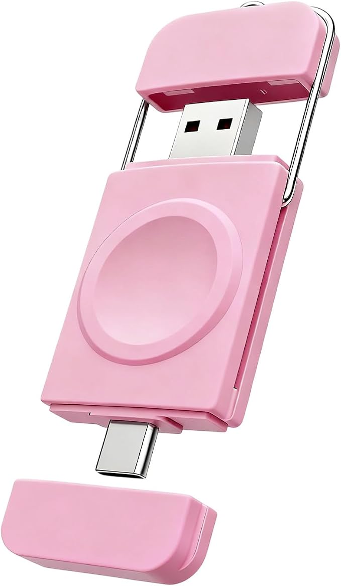 Portable Charger for Apple Watch,2-in-1 Wireless Fast Charging for Travel