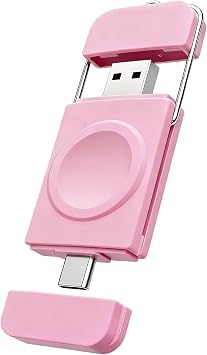 Portable Charger for Apple Watch,2-in-1 Wireless Fast Charging for Travel