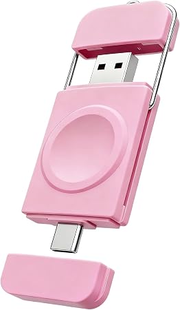 Portable Charger for Apple Watch,2-in-1 Wireless Fast Charging for Travel