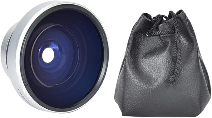 0.25X Super Fisheye Additional Lens for 37mm Caliber Camera Lenses,Suitable for Macro Close Up 12.5X Macro Lens