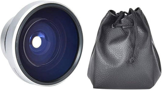 0.25X Super Fisheye Additional Lens for 37mm Caliber Camera Lenses,Suitable for Macro Close Up 12.5X Macro Lens