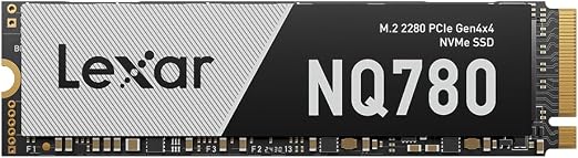 Lexar 2TB NQ780 Internal NVMe SSD, 7000/5000 MB/s, M.2 2280, PCIe Gen 4x4