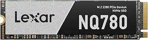 Lexar 2TB NQ780 Internal NVMe SSD, 7000/5000 MB/s, M.2 2280, PCIe Gen 4x4
