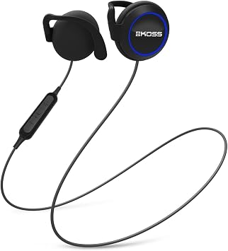 Koss BT221i Wireless Bluetooth Ear-Clips, Grey, 18 Hour Battery, Microphone