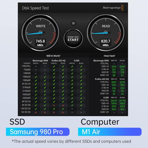 ACASIS 10Gbps M.2 NVMe & SATA SSD to USB Docking Station, NVMe Reader Gray