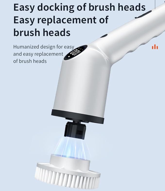 Household Cordless Spin Scrubber Kitchen Hair Brushes Bathroom Broom Toilet Mops Electric Multipurpose Cleaning Brush