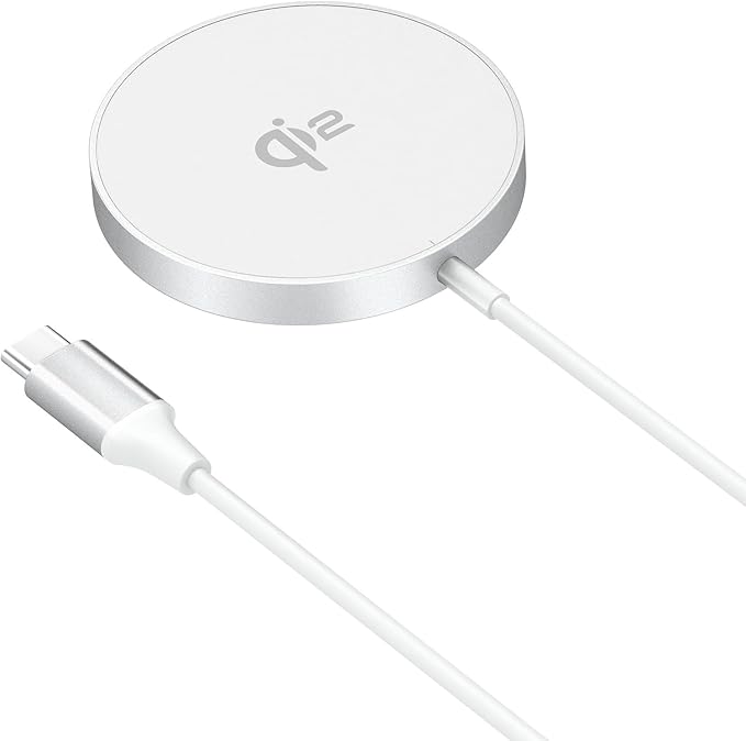 Qi2 Wireless Charger 15W – Magnetic Fast Charging Pad for iPhone, Samsung & AirPods
