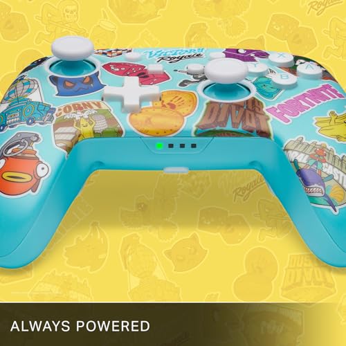 PowerA Enhanced Wireless Controller for Nintendo Switch/Switch 2 / Switch Lite/OLED Model - Fortnite Sticker Mania - Gamepad, game controller, Officially Licensed