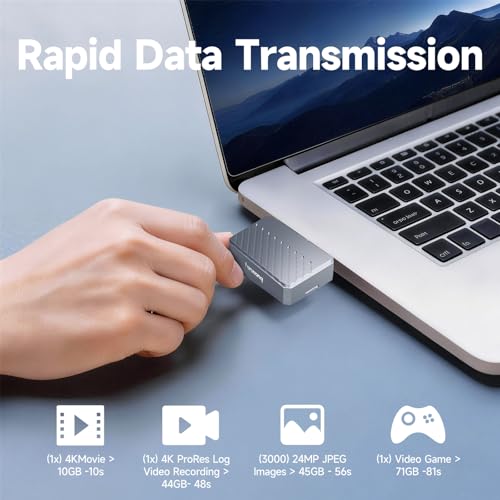 fanxiang SSD Enclosure, M.2 NVMe PCIe to USB C Adapter/Reader, USB 3.2 Gen 2 (10 Gbps), Solid State Drive External Enclosure for 2230 NVMe SSDs, Supports M and B&M Keys, MP88